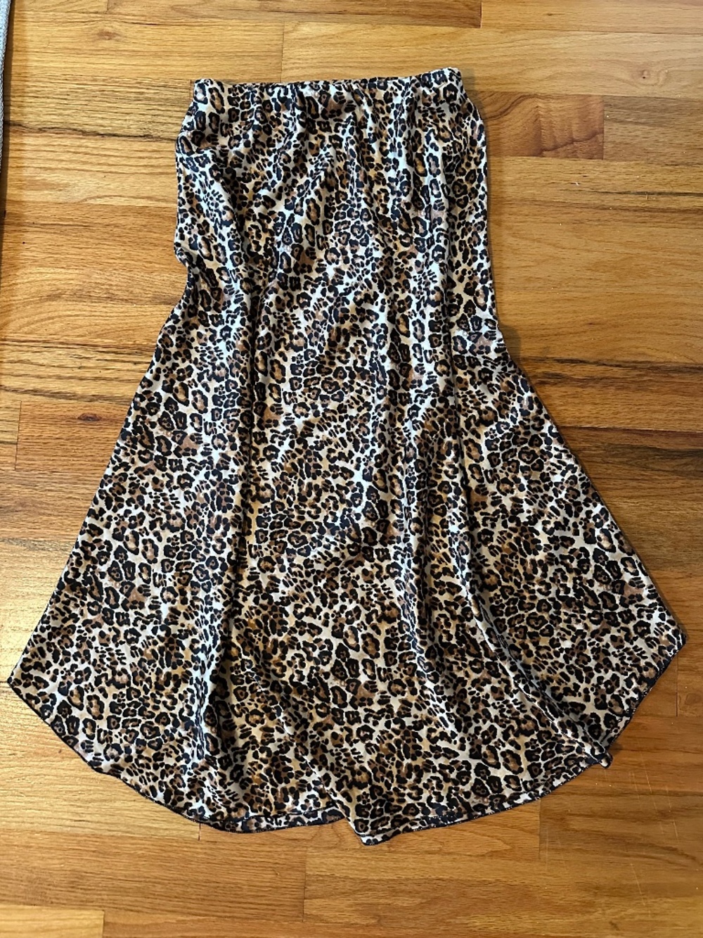 Leopard print maxi skirt